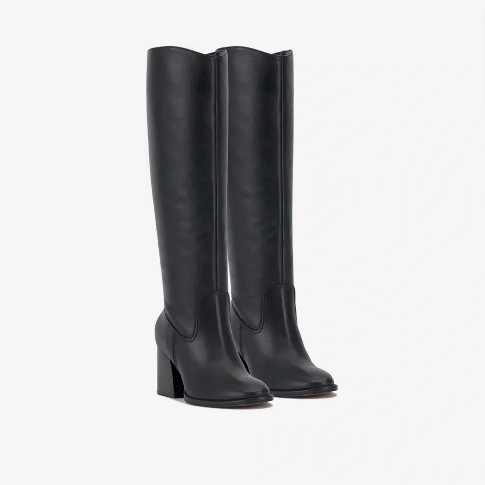 Vince Camuto - Leila Extra Wide-Calf Boots size 6.5rich mahogany